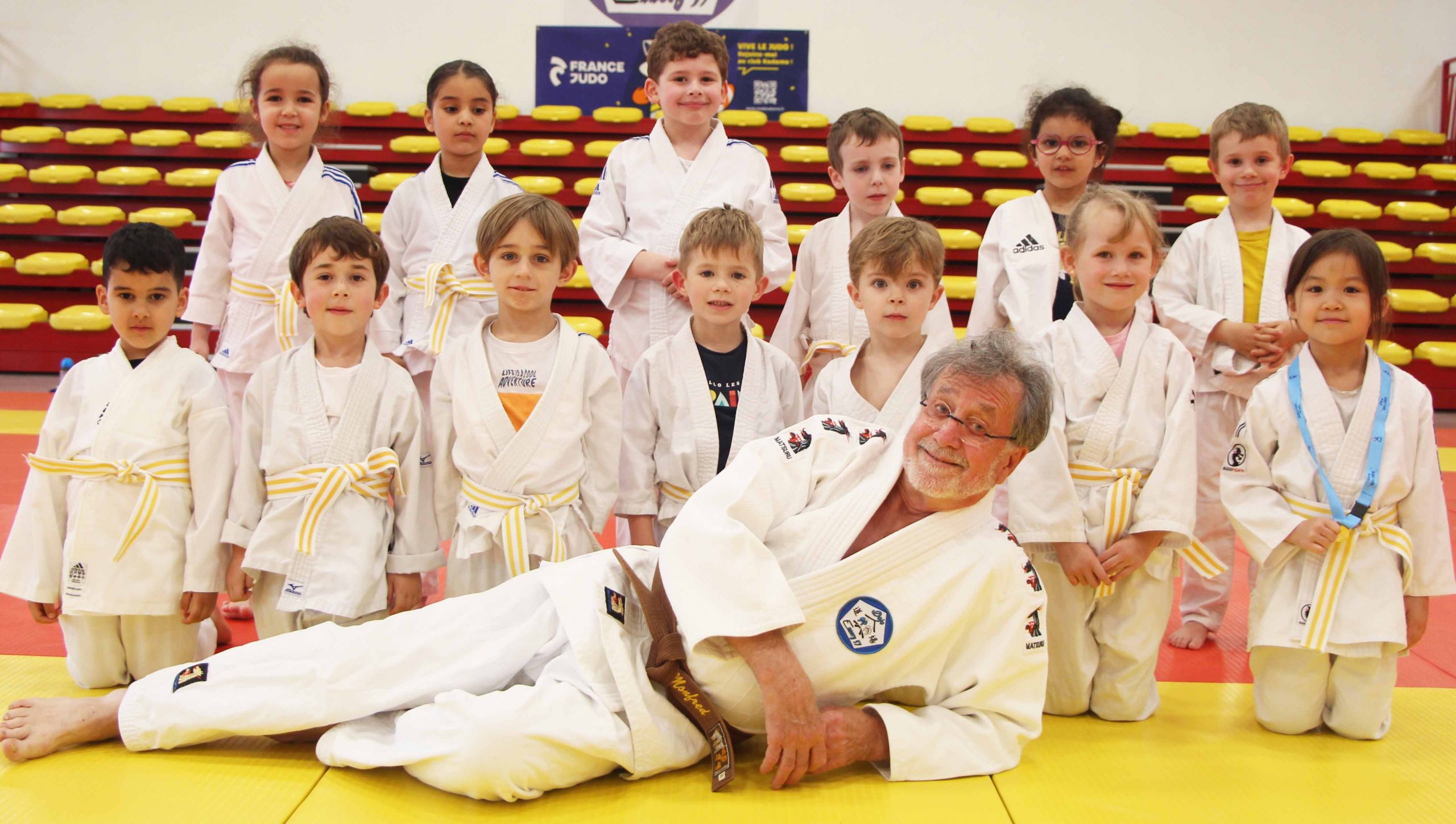 C'est au royaume du tatamis que les enfants de 4 et 5 ans découvre le judo